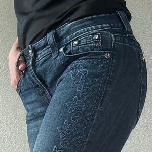 Miss Me MidRise Cuffed Skinny Jeans 25